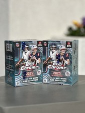 2025 Topps Chrome NFL Football Blaster Value Box - Lot Of 2 Sealed
