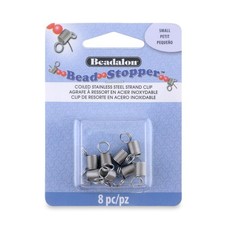 Beadalon Bead Stopper, Small, 8 pc 8 pc, Silver