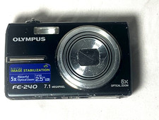 Olympus FE-240 7.1MP 5x Optical Zoom Digital Camera No Battery for parts