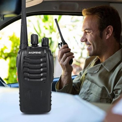 2/4 Stück Walkie Talkie mit Headset 16CH Hand Sprechfunkgeräte Handfunkgerät Set