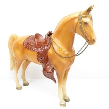 Vintage Breyer Palomino Western Horse 57 w/ Saddle Chain Reins