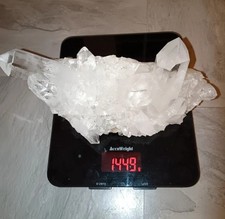 Brazilian Clear Quartz Natural Raw Cluster Over 1.4kg Master Healer Crystal