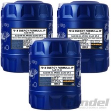 3x20L 5W30 MANNOL ENERGY FORMULA JP MOTORÖL passend für API SN GM DEXOS 1
