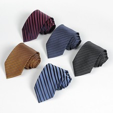 Classic Slim Striped Men's Tie Polka Dot Business Necktie Meeting with Gift Box
