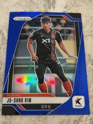 2025 Panini Prizm K League Soccer Ju Sung Kim Blue Prizm /199 #52
