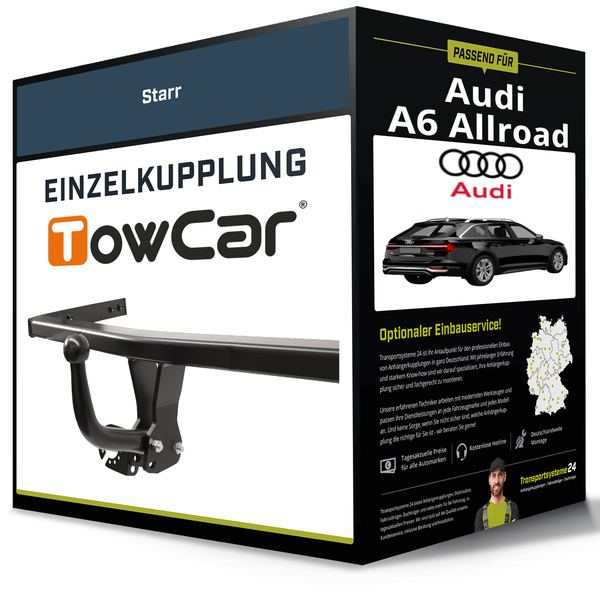 Starre AnhäNgerkupplung für Audi A6 Allroad 06.2019-Jetzt Typ C8/4AH Towcar NEU-image