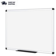 Versatile 48" x 24" Dry Erase Board with Magnetic Surface and Marker Tray