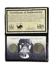 Liberty Bell Collector Set - Franklin Half Dollar and 1976 Eisenhower Dollar
