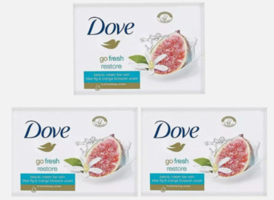 3x DOVE Go Fresh Restore Beauty Cream Bar Twin Bar 90g (insgesamt 6 Riegel)