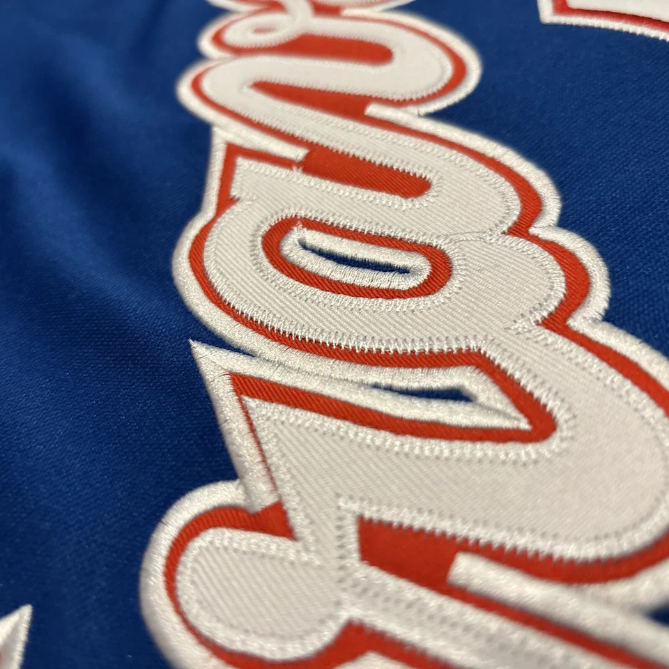 Camiseta para hombre Hank Aaron Atlanta Braves XL NUEVA CON ETIQUETAS azul 1973 carretera retro retro retro Foto 4 de 4