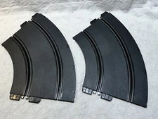 Set of 2Vintage 1966 Strombecker Slot Car Track Curved Pieces 