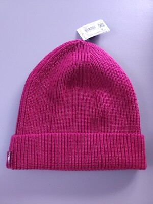 NWT Lululemon RIBBED MERINO WOOL BLEND KNIT BEANIE SZ L/XL Pomegranate Lululemon Hat Ribbed Merino Wool-Blend Knit Beanie L/XL  main image 4