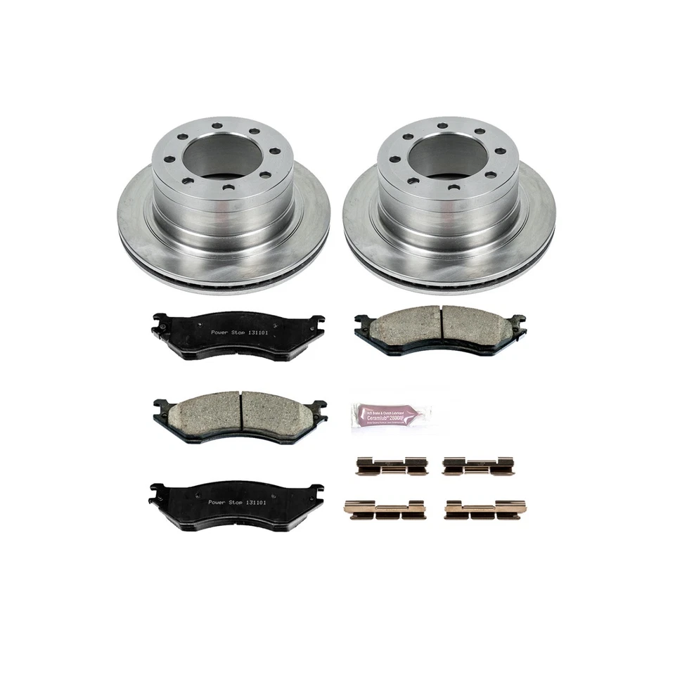 Powerstop KOE5490 Rear Brake Disc and Pad Kit for 2003-2008 Dodge Ram 2500/3500 - Image 3 of 4