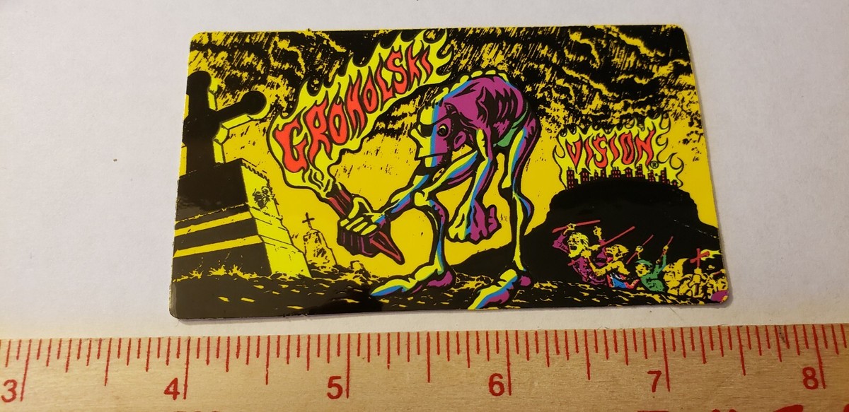 スケートボード Vision vtg skateboard sticker VTG 80's VISION STREET WEAR JOHN GRIGGLEY 2 GONZALES NOS