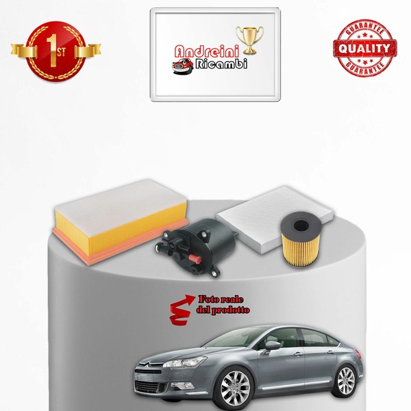 Set Service 4 Filter Citroen C5 II 2.2 HDI 125KW 170CV Von 2008->-image