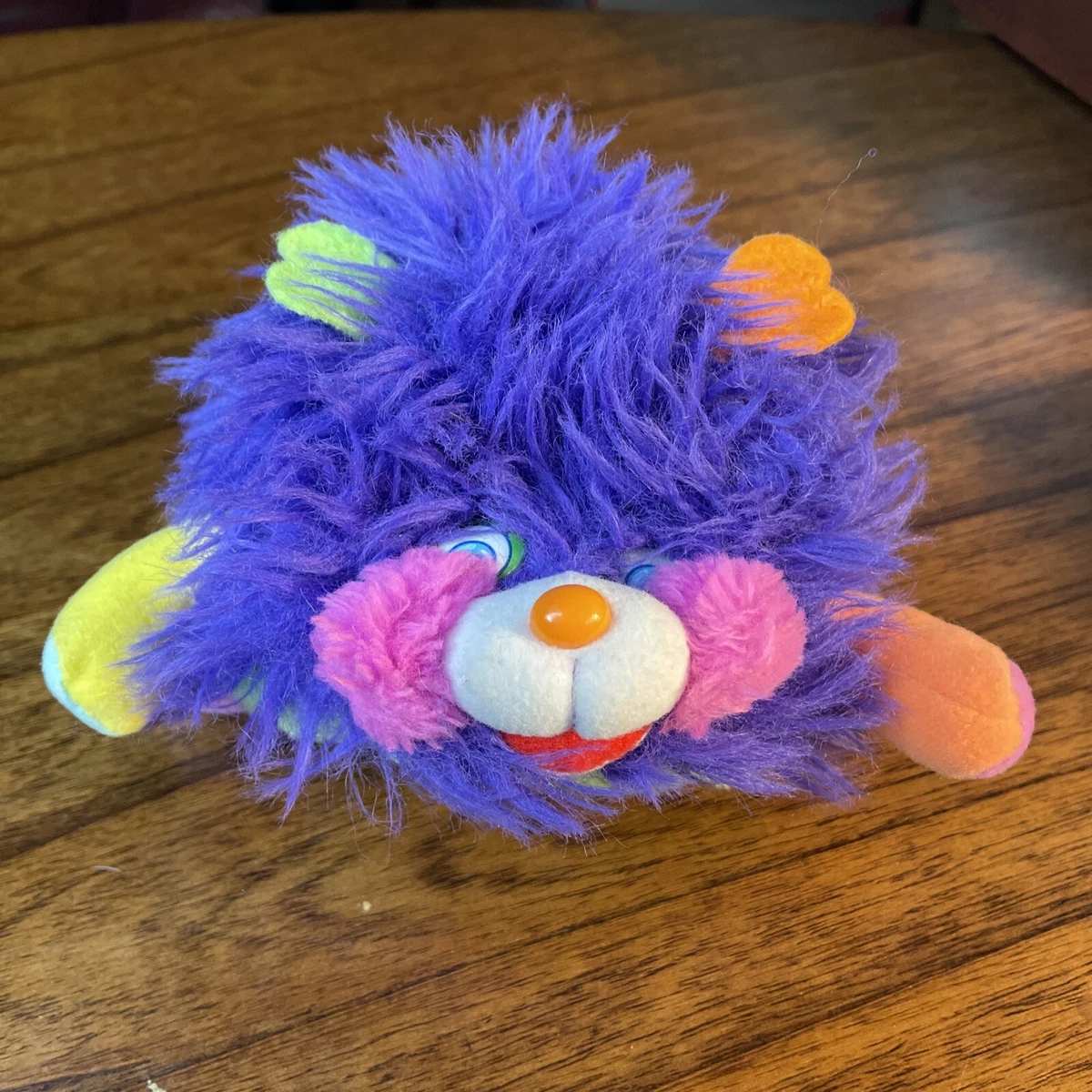 VINTAGE Peluche POPPLES mauve MATTEL 22 cm 1986