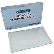 House Brand Dentistry 100531 Sterilization Pouches Paper/Blue Film 200/Bx