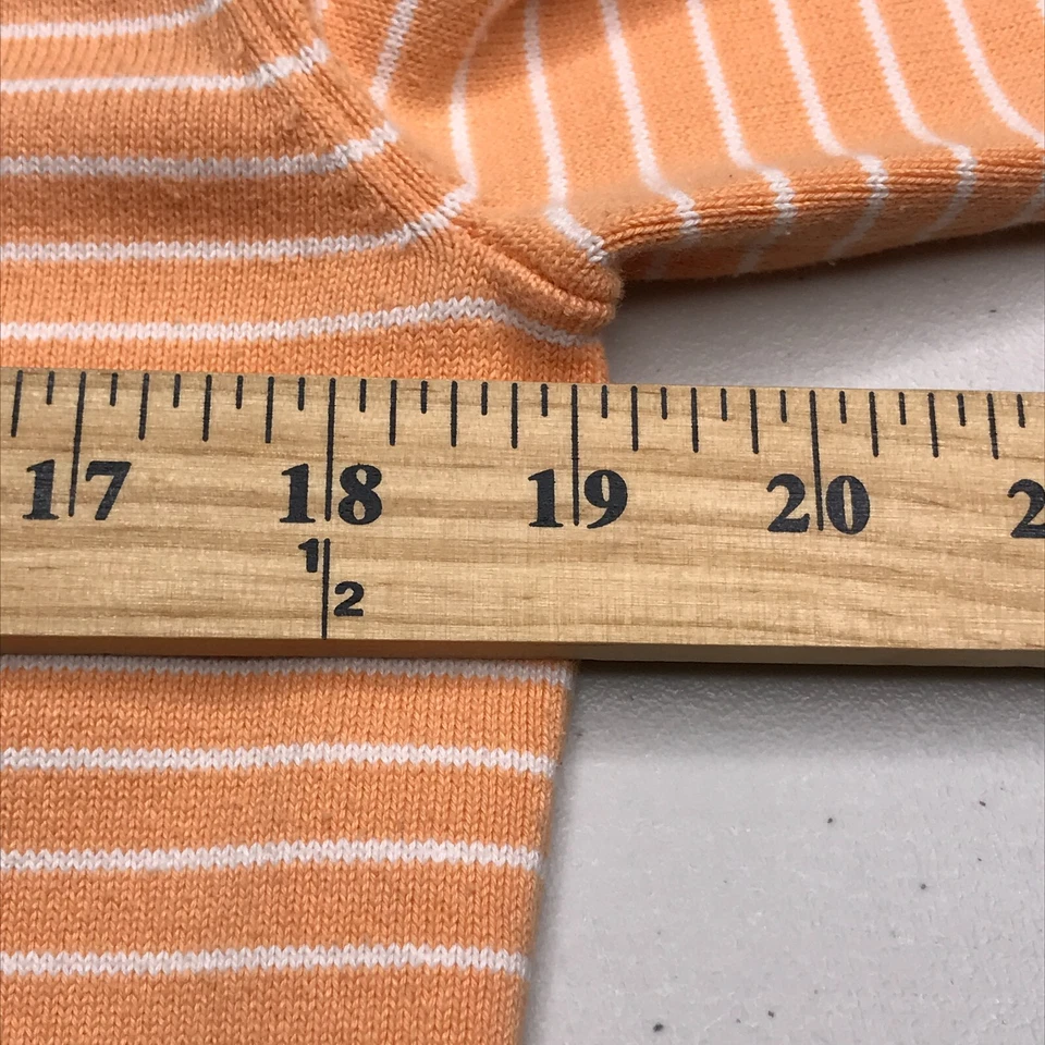 Suéter LRL Ralph Lauren Mujer Mediano Naranja Cárdigan Manga Larga Botón Tejido Foto 4 de 4