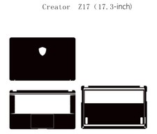 Carbon Sticker Skin Cover Decal for MSI Creator Z17 17.3" Laptop Case Protection