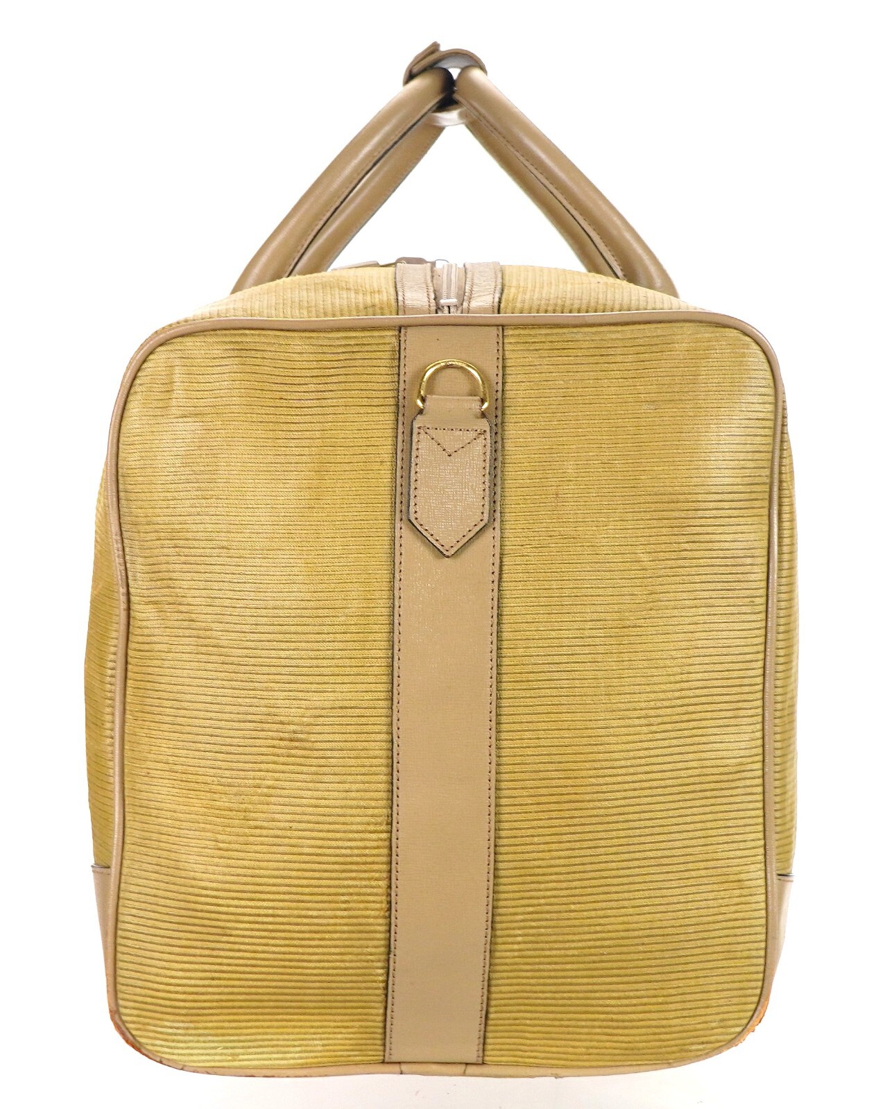 Borsone vintage YVES SAINT LAURENT YSL marrone tela pelle Italia unisex