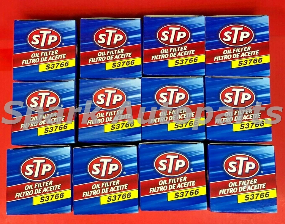 Nuevo estuche de 12 filtros de aceite de motor STP S3766 para FORD F59, E-350 Econoline, PH3766 Foto 3 de 3