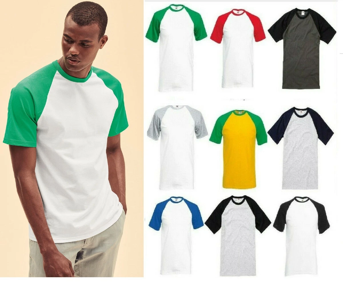 Baseball T-Shirt Mens Short Sleeve T Shirt Fruit of the Loom Tee Shirt(S-3XL)