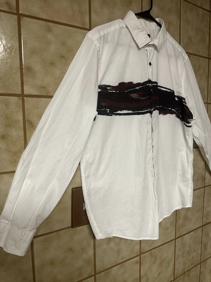 Camisa de manga larga con botones Alfani para hombre, Urban City School Teachercore, talla L Foto 2 de 4
