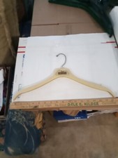 Vtg Berman Leather Experts Coat Clothes Hanger Plastic Closet Organize