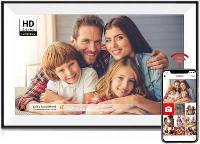 Digital Picture Frame 10.1 Inch with 32GB Storage, Frameo Digital Frame Wifi, HD