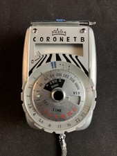 Vintage Walz Coronet B Deluxe ASA Standard Exposure Meter w/ Case  Original Box