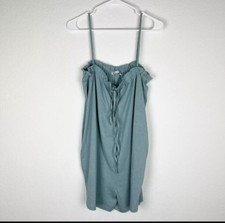 Zara Teal Spaghetti Strap Boho Romper Medium Mgd