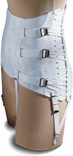 Freeman Women's Lumbosacral Corset Back Brace Support White 523 48 Lace USA - Picture 3 of 20