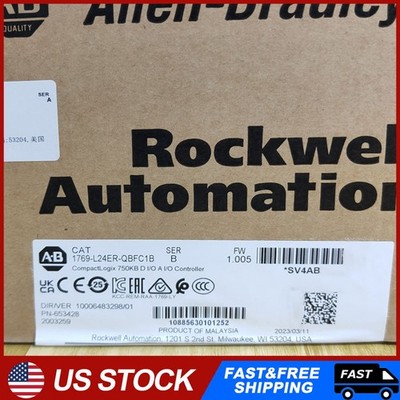 NEW Factory Sealed NEW PLC 1769-L24ER-QBFC1B CompactLogix 750KB Controller