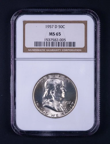1957-D Franklin Half Dollar 50C NGC MS65 WB005