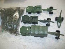 Vintage 1960'S Lot of TimMee Military Vehicles Figures