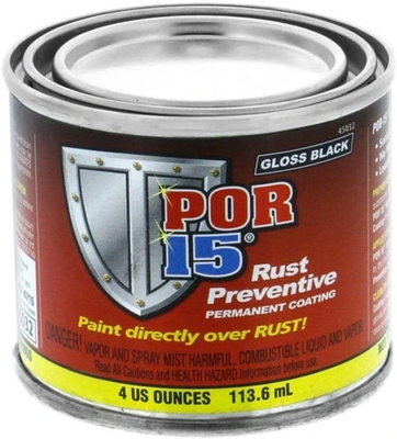 #ad POR 15 45032 4oz Can Gloss Black Rust Preventative Paint 45006 $15.99
