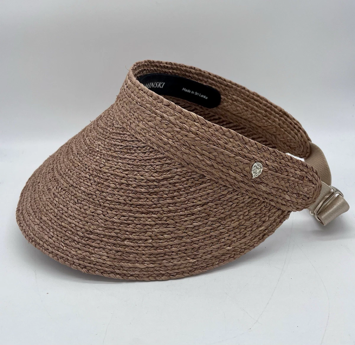 Helen Kaminski Kirsten 100% Raffia Sun Visor Hat Quiet Luxury Old Money Sunlee_Raffia_Visor-  main image 4