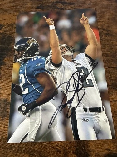 Philadelphia Eagles DAVID AKERS Signed 4x6 Photo NFL FOOTBALL AUTOGRAPH