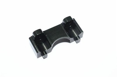 GPM TRAXXAS 1/16 E-Revo Aluminium Dämpferbefestigung eloxiert vorn schwarz / GPM