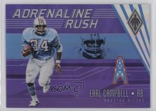 2017 Panini Phoenix Adrenaline Rush Purple 25/75 Earl Campbell #AR-7 HOF 0o3b