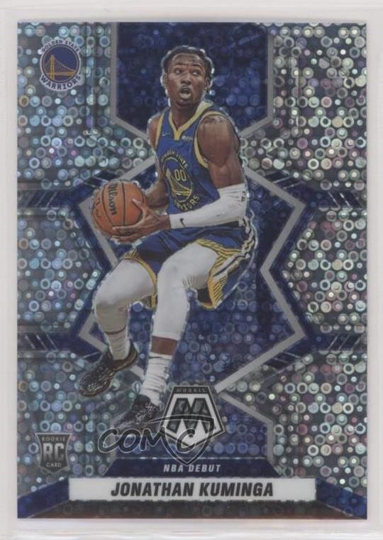 2021 Panini Mosaic NBA Debut Fast Break Silver Prizm Jonathan Kuminga #268 0xe0