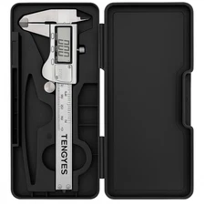 Tengyes 6-Inch Digital Caliper – Stainless Steel – Metric & Imperial – With Case