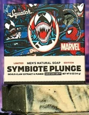 SALE! NEW SCENT!! 2 PACK Dr Squatch SYMBIOTE PLUNGE MARVEL Limited Edition Bar!