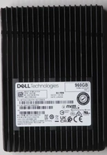 Dell 960GB PCIe Gen4 NVMe RI TLC 2.5 SSD, MTFDKCC960TFR-1B1ZABDA-OSTK