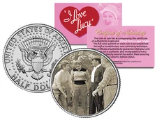 I LOVE LUCY Golf Game * LUCILLE BALL * JFK Kennedy Half Dollar Colorized US Coin