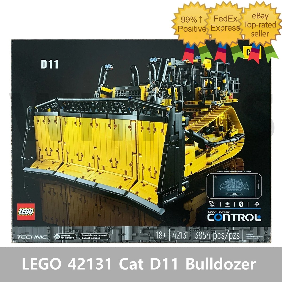 難攻不落 出品 LEGO 42131 Technic App-Controlled Cat D11 Bulldozer 3854 Pieces