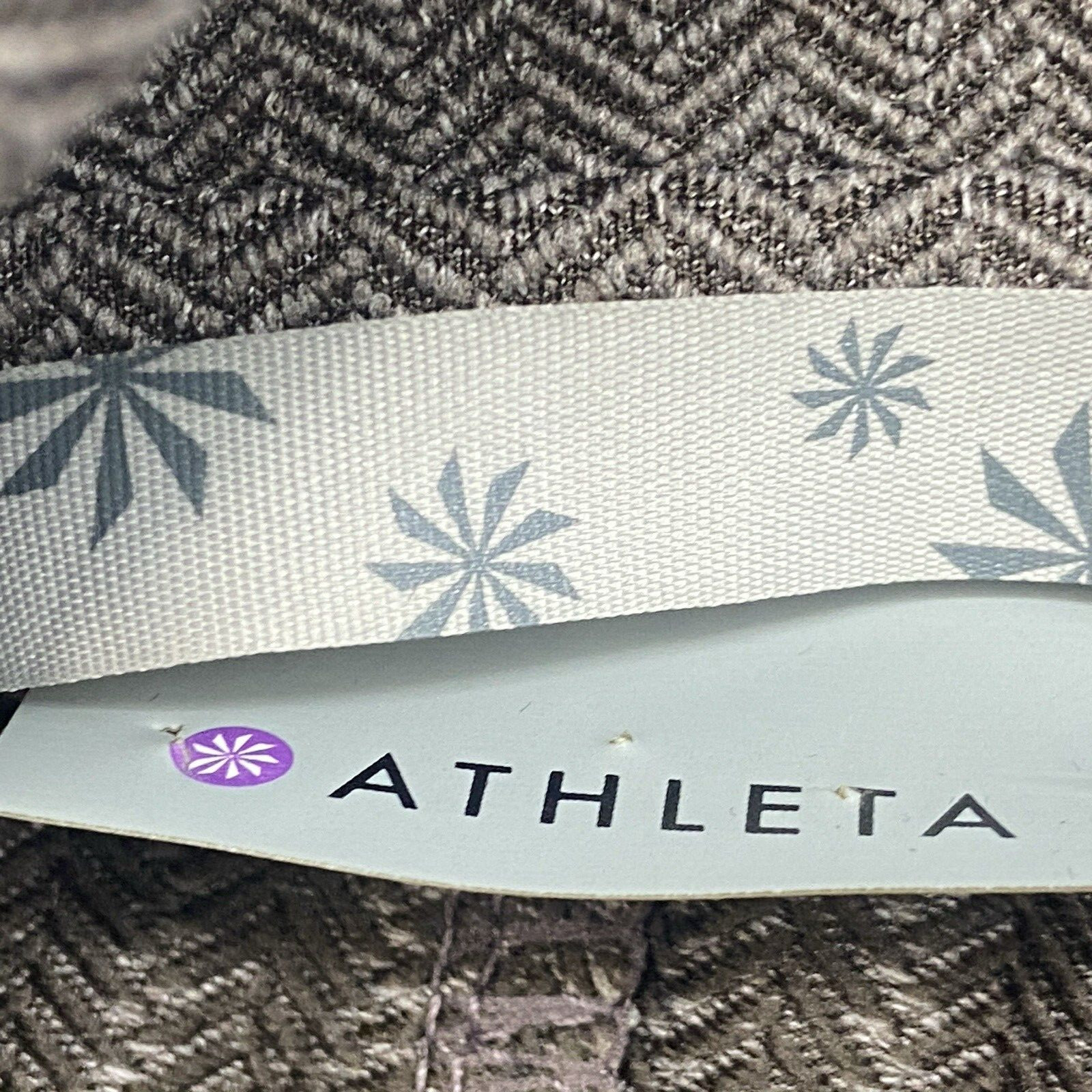 Athleta Jacket Size Medium Brown Herringbone Full… - image 10