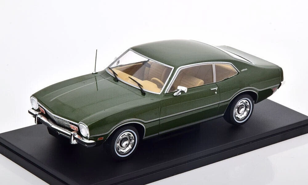 Ford Maverick Coupe Darkgreen-Metallic Fabbri Editori Modelo de Coche maverick 1974 Ford Maverick Coupe Darkgreen-Metallic Fabbri Editori Modelo de Coche
