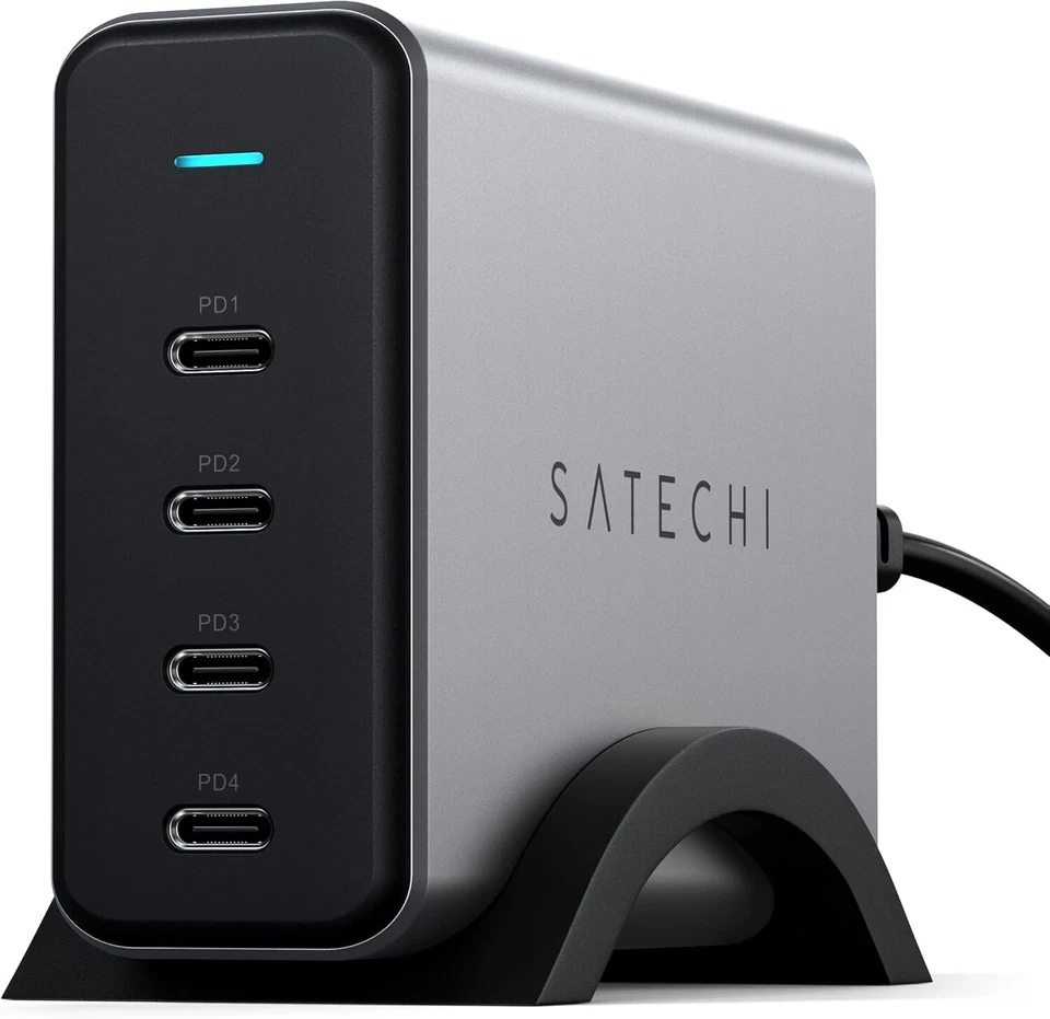 165W USB-C Satechi 4Port GaN Charging Station MacBook ProAir M1 M2 M3 - Image 2 of 4