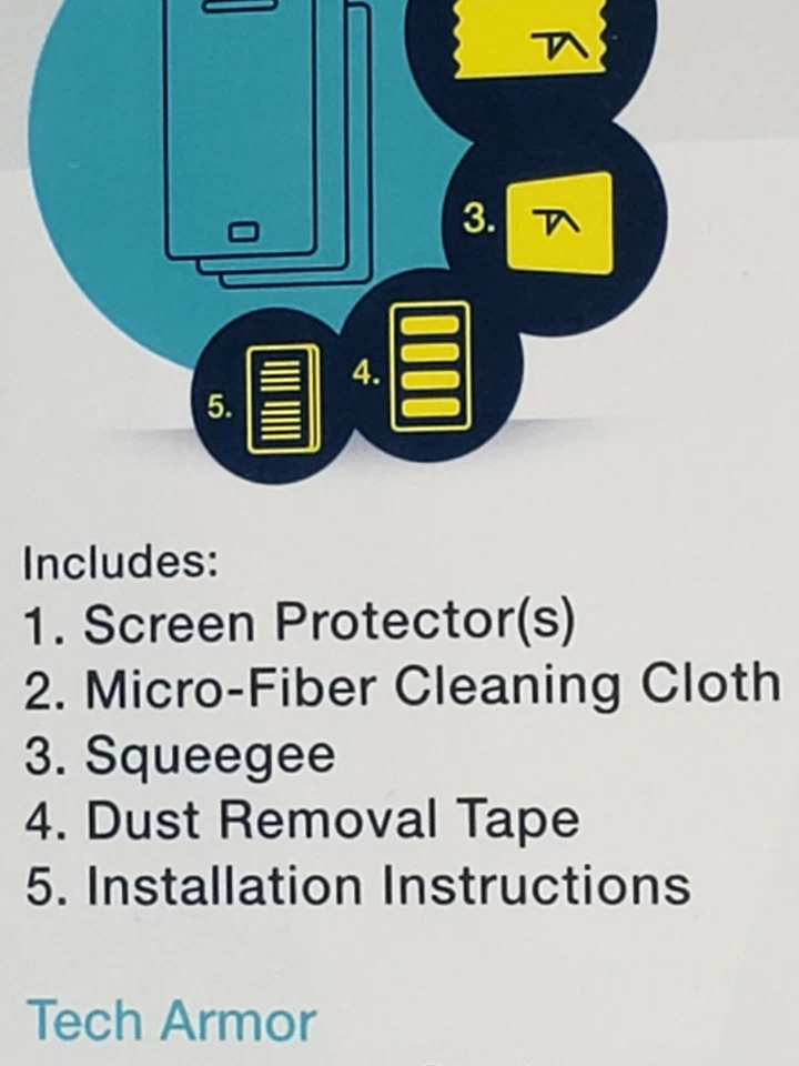 Tech Armor HD Clear Screen Protector for Apple iPad mini/mini 2/mini 3 Pack Of 3 - Image 4 of 4